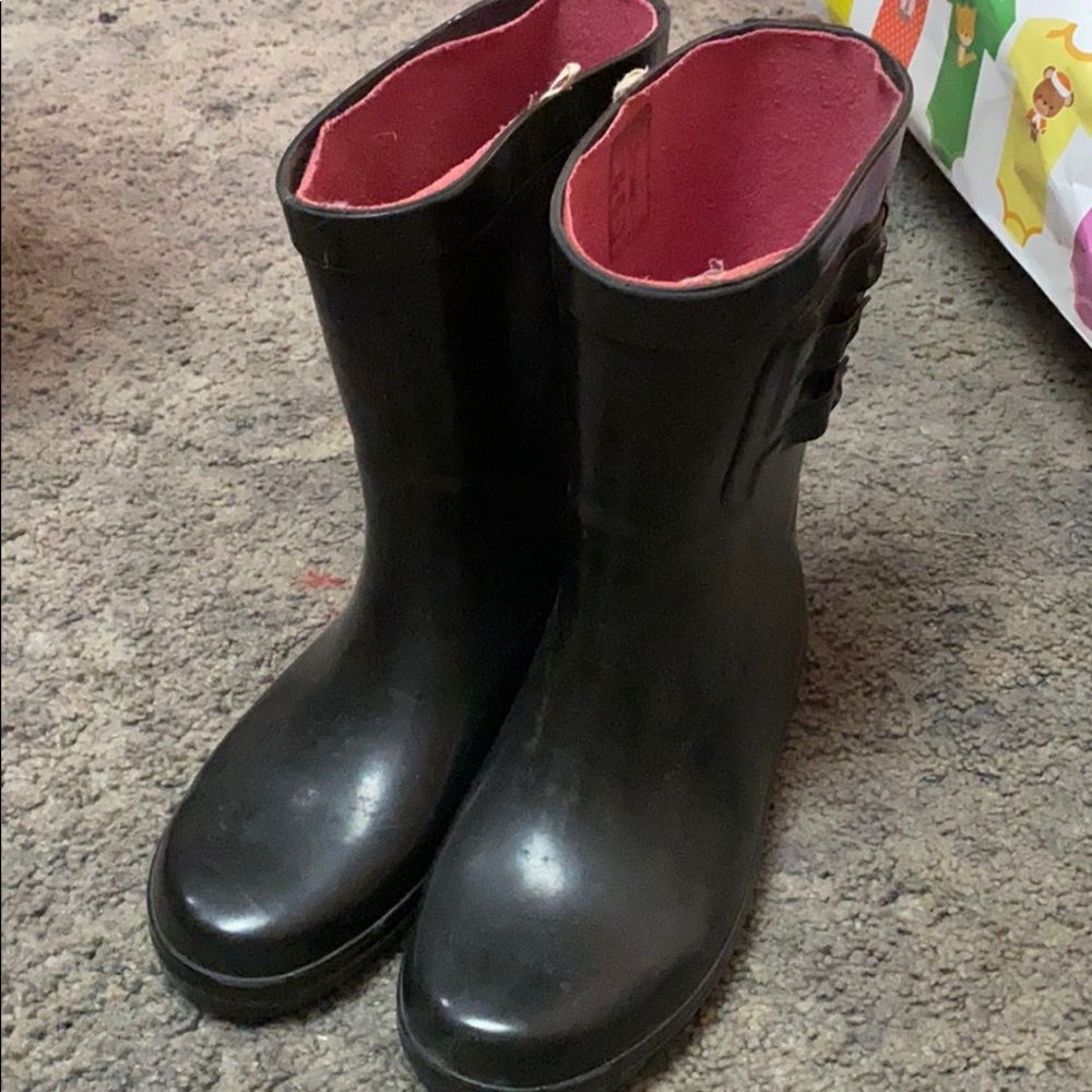 Capelli of New York black Rain boots size 8